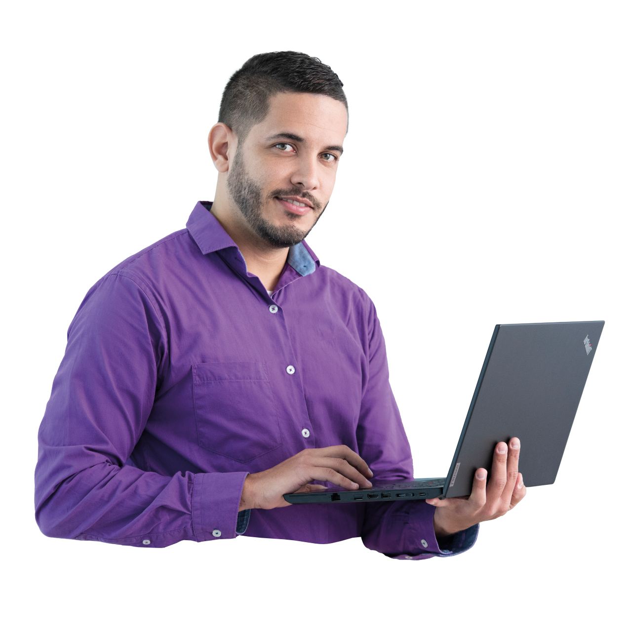 Profesional trabajando con una solución digital de PANA